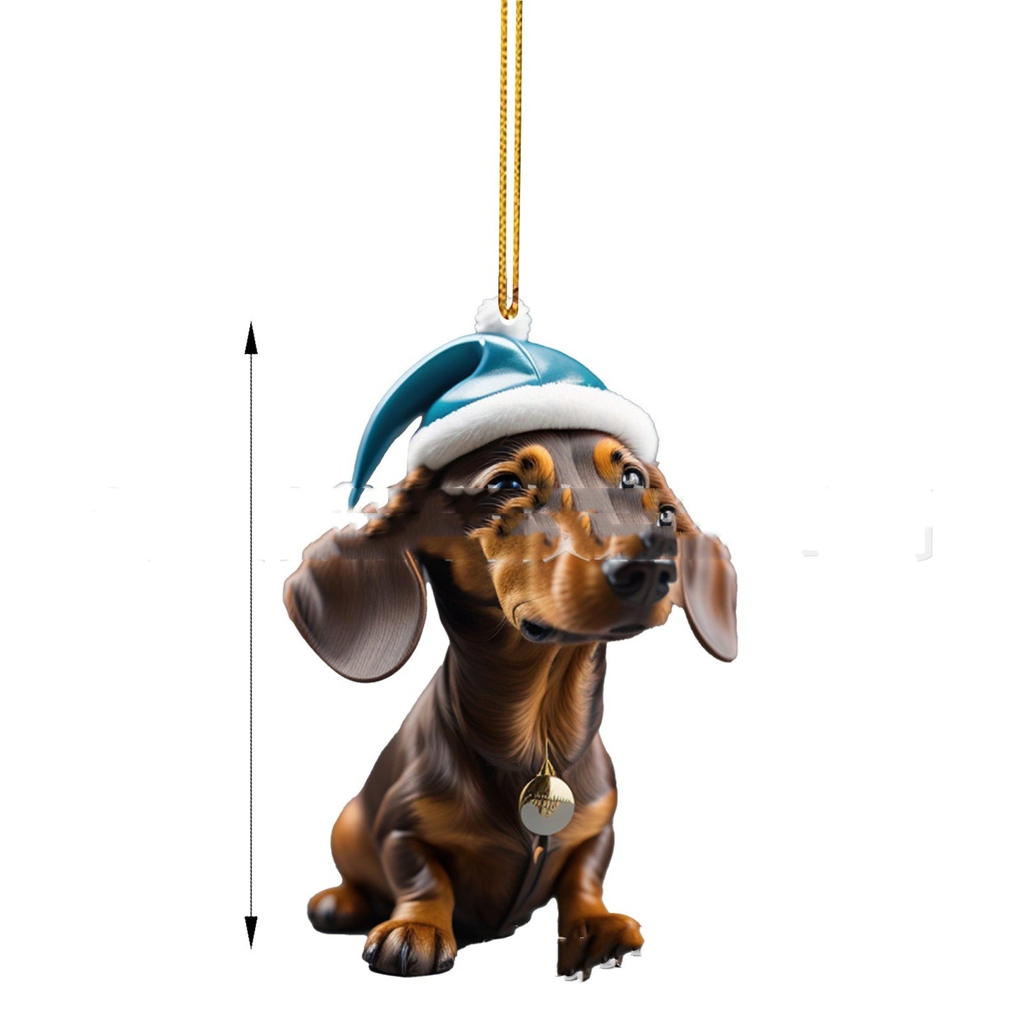 Acrylic Flat Christmas Gift Decoration Pendant
