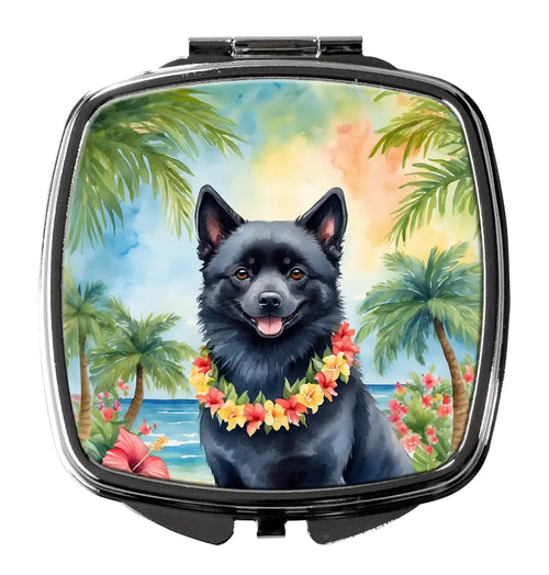 Schipperke Luau Compact Mirror