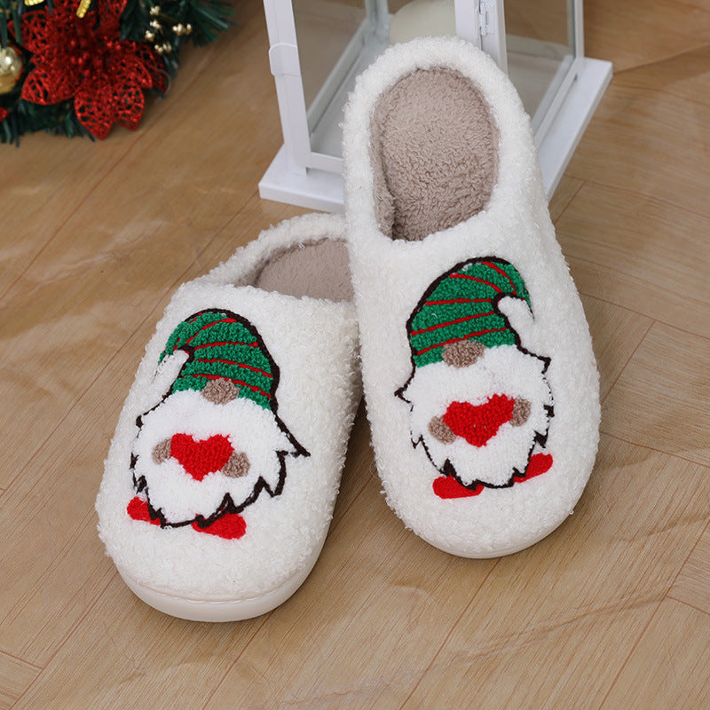 Cute Cartoon Home Couple Indoor Floor Bedroom Slipper Christmas Warm
