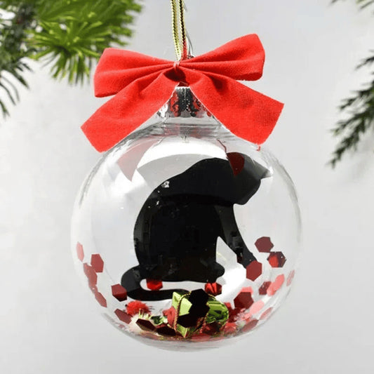 Christmas Tree Transparent Ball Scene Layout Hanging Decoration