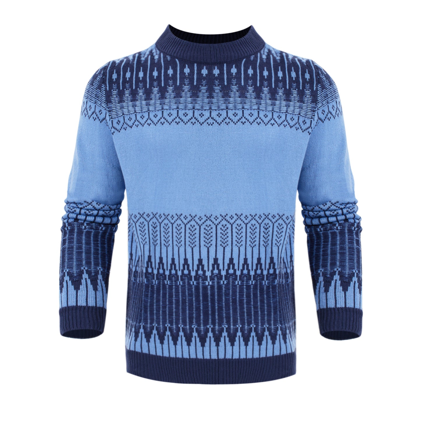 Men's Knitted Sweater Fashion Long-sleeved Pullover Tops Fall And Winter Clothing