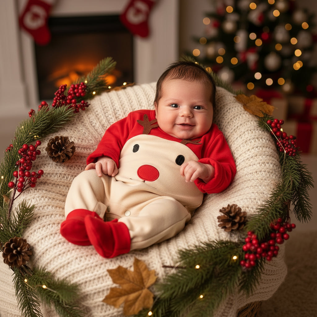 Autumn And Winter Long Sleeves Newborn Baby Jumpsuit