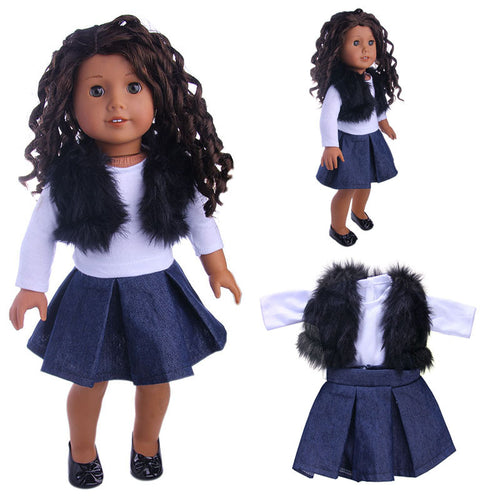 18 Inch American Girl Plush Vest Suit Doll Accessories