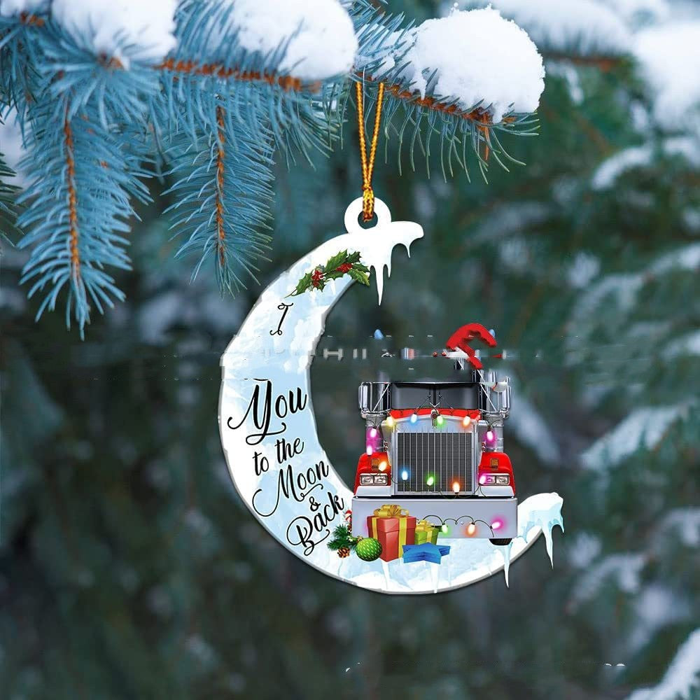 Acrylic Flat Car Rearview Mirror Pendant