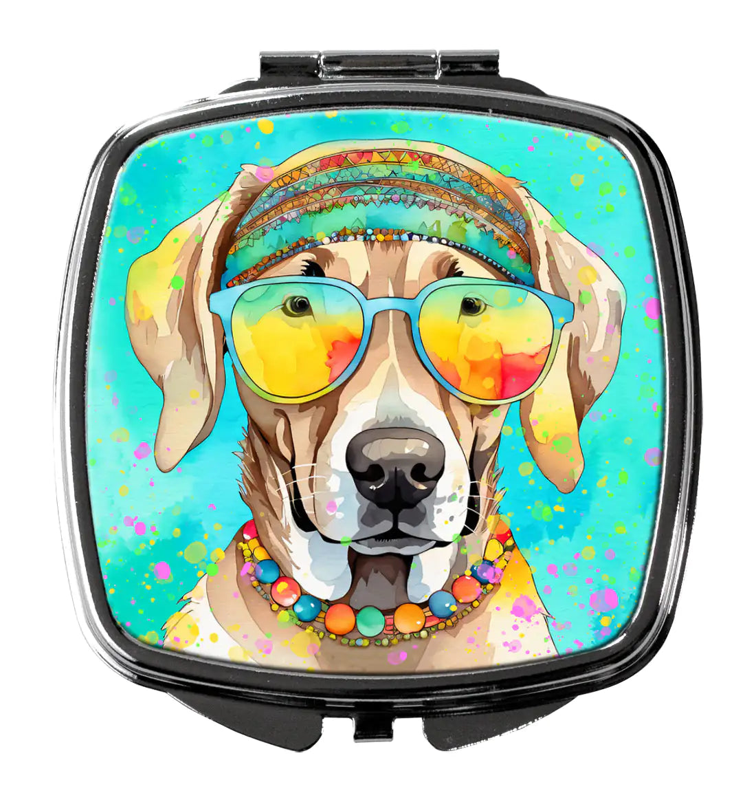 Weimaraner Hippie Dawg Compact Mirror