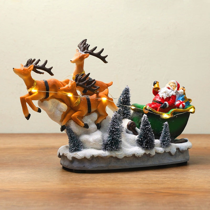 Christmas Gifts Luminous Music Creative Ornaments Elk Pull