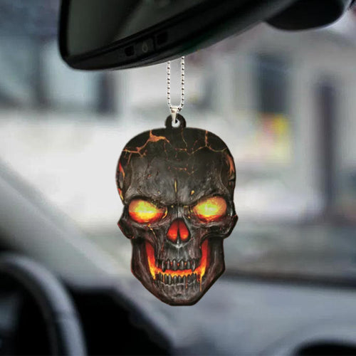 Halloween Skull Car Pendant Acrylic Flat Ornament