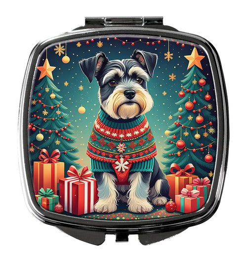 Schnauzer Christmas Compact Mirror
