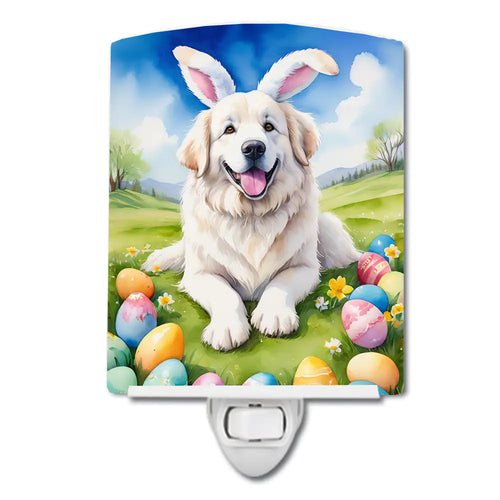 Great Pyrenees Easter Egg Hunt Ceramic Night Light