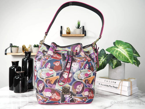 Dooney & Bourke Disney Rescuers Drawstring Bucket Shoulder Handbag