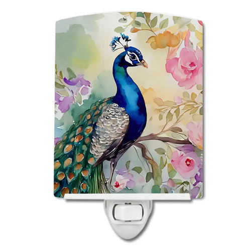 Peacock Ceramic Night Light