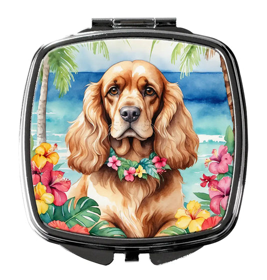 Cocker Spaniel Luau Compact Mirror