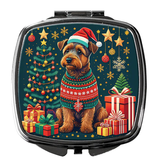 Welsh Terrier Christmas Compact Mirror