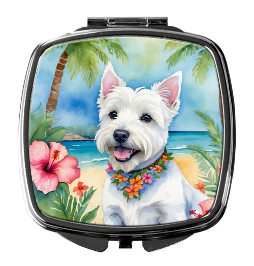 Westie Luau Compact Mirror