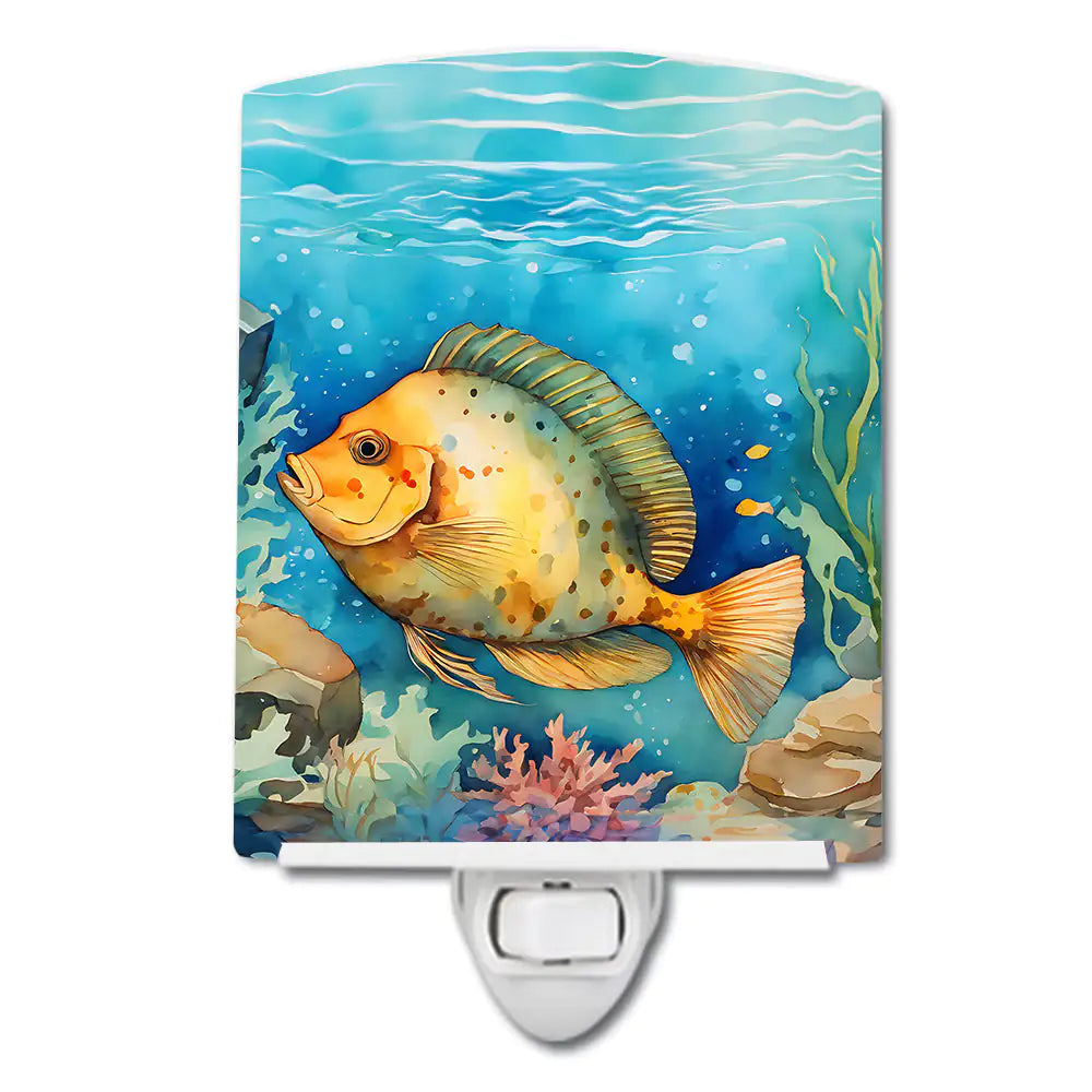 Flounder Ceramic Night Light