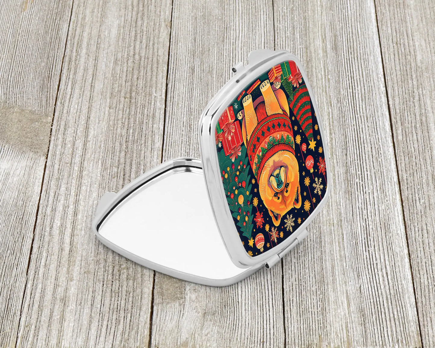 Chow Chow Christmas Compact Mirror