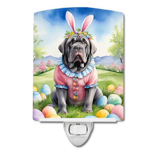 Neapolitan Mastiff Easter Egg Hunt Ceramic Night Light