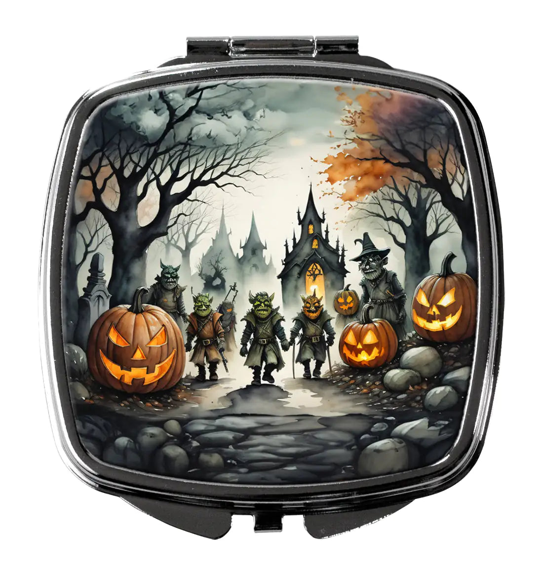 Orcs Spooky Halloween Compact Mirror