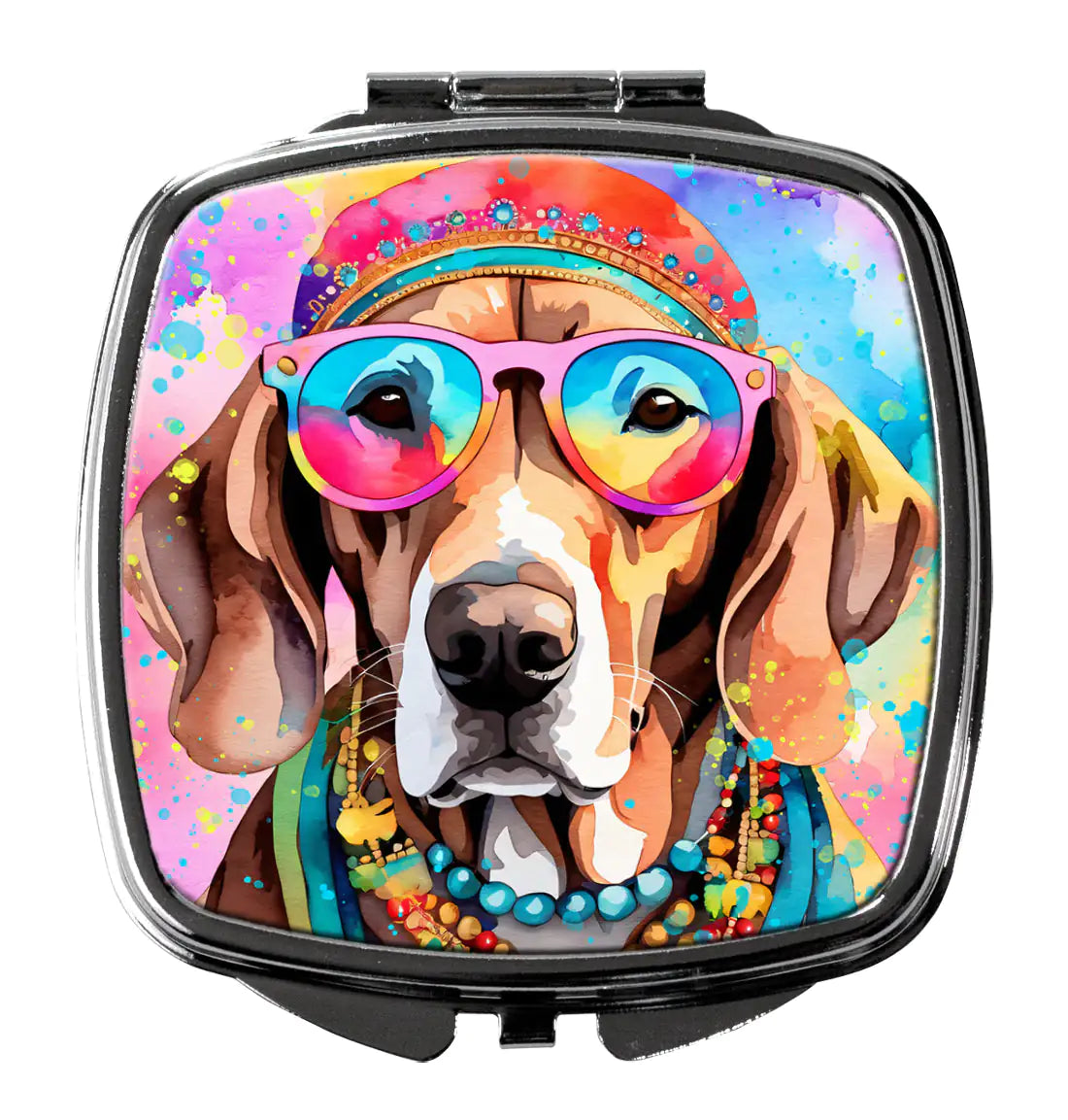 Weimaraner Hippie Dawg Compact Mirror