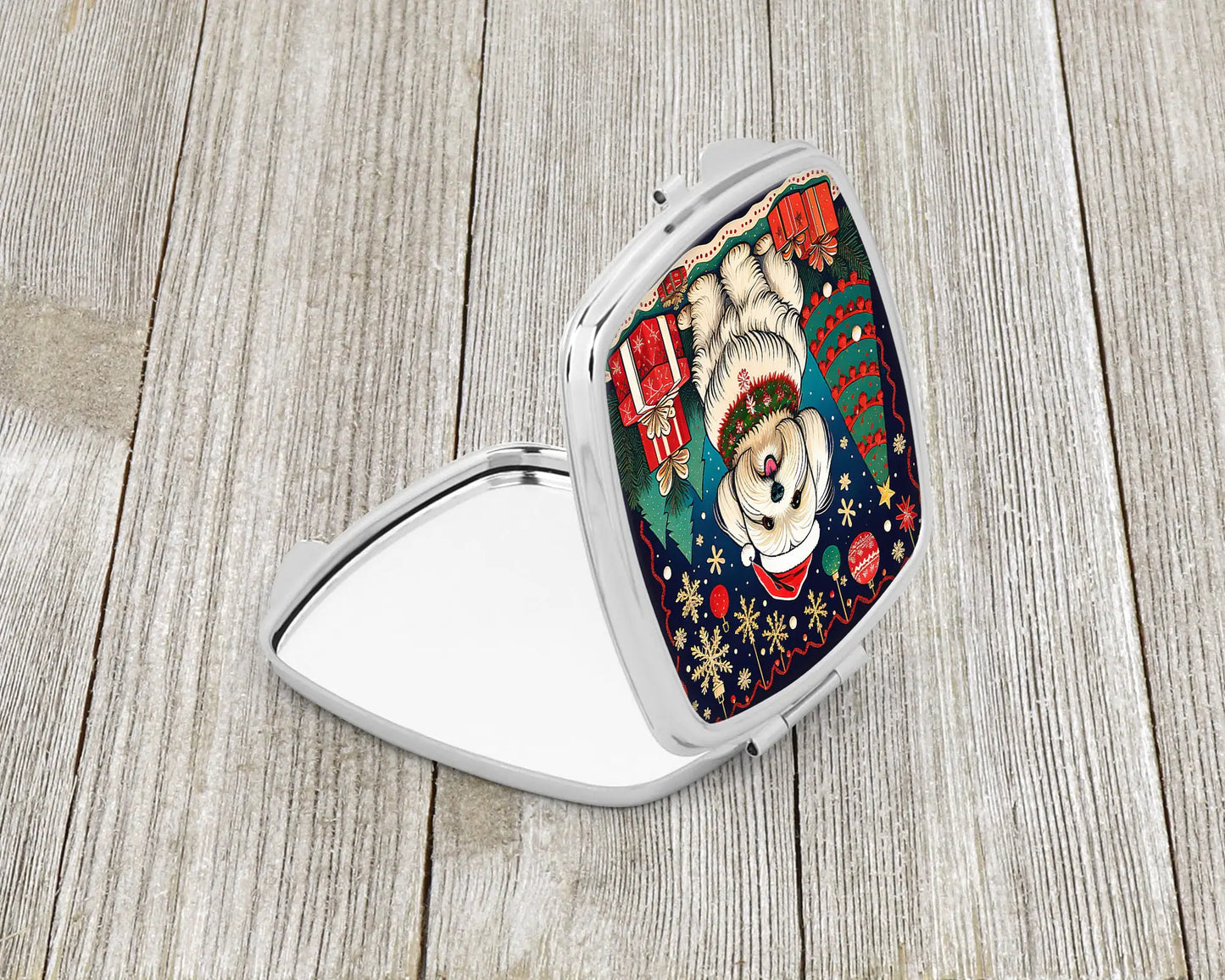 Coton De Tulear Christmas Compact Mirror