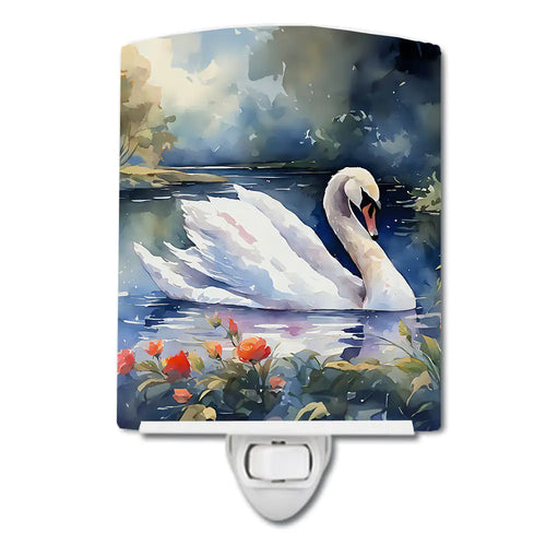Swan Ceramic Night Light