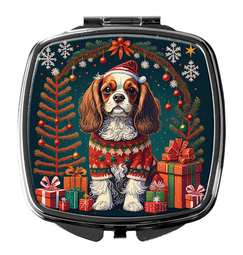Cavalier King Charles Spaniel Christmas Compact Mirror