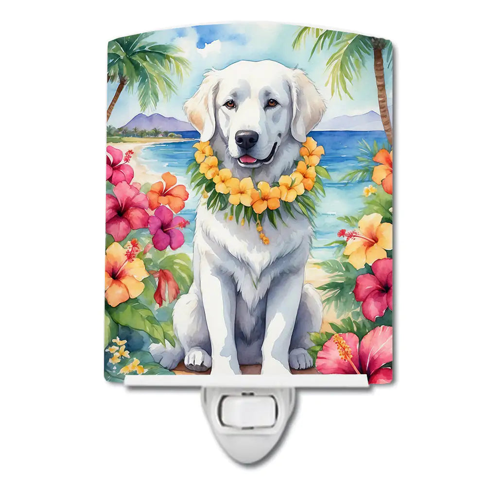 Kuvasz Luau Ceramic Night Light