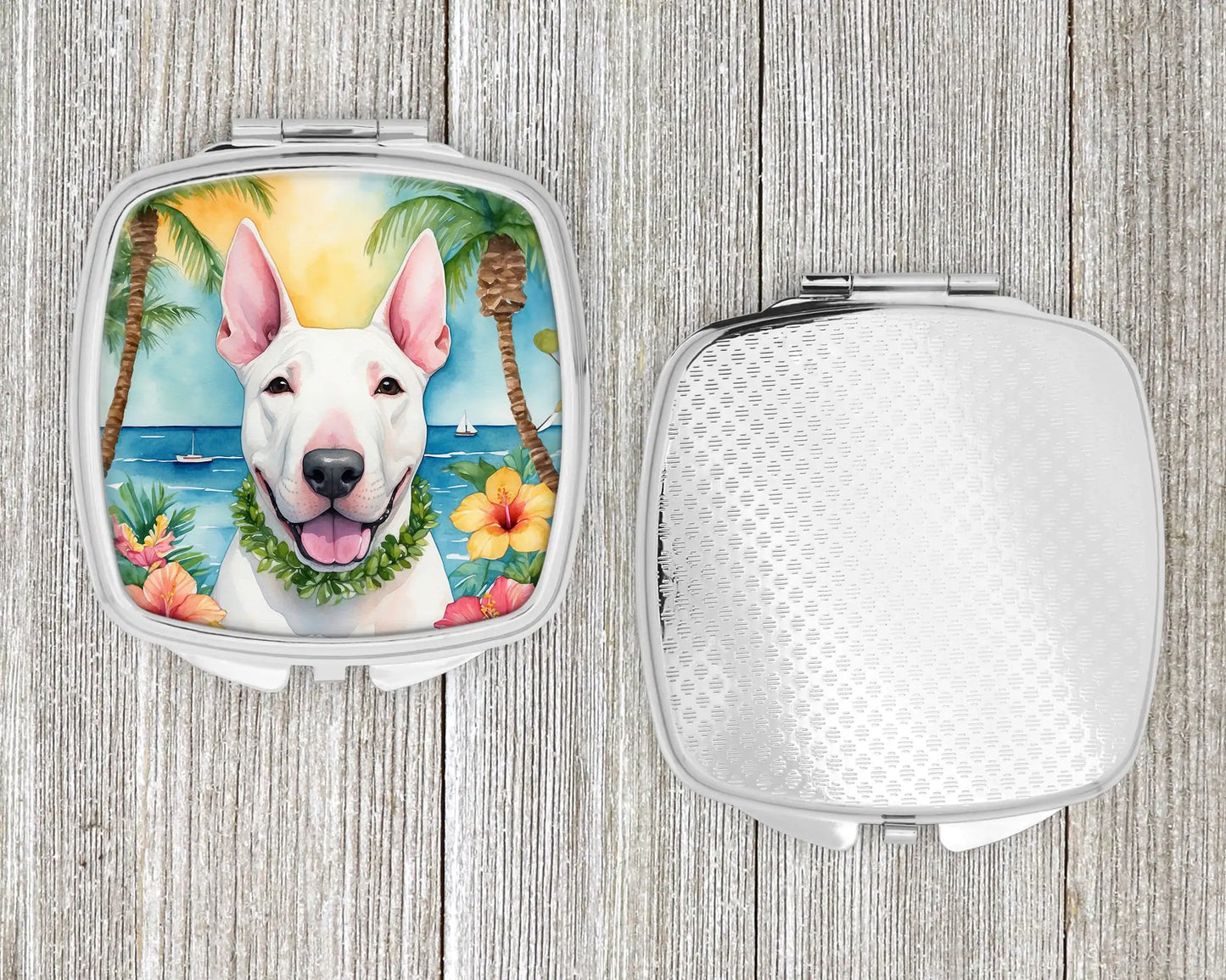 English Bull Terrier Luau Compact Mirror