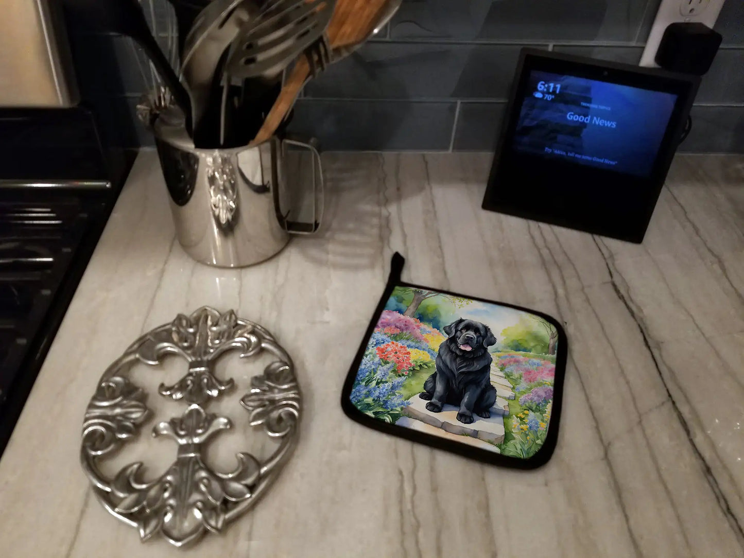Newfoundland Spring Path Pair of Pot Holders