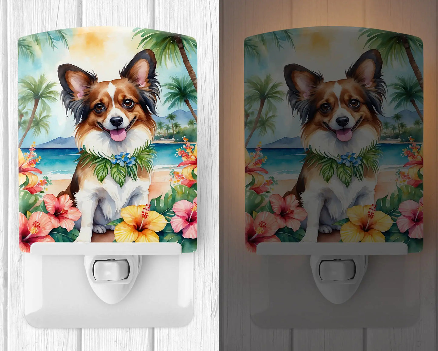 Papillon Luau Ceramic Night Light