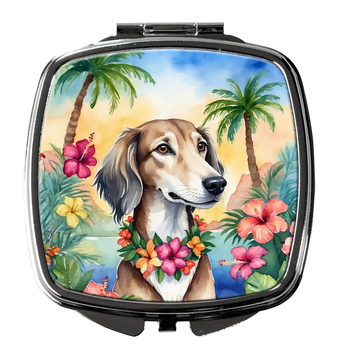 Saluki Luau Compact Mirror