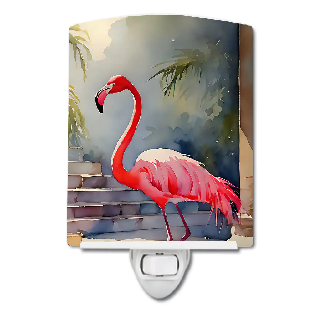 Flamingo Ceramic Night Light