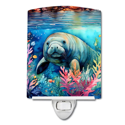 Manatee Ceramic Night Light
