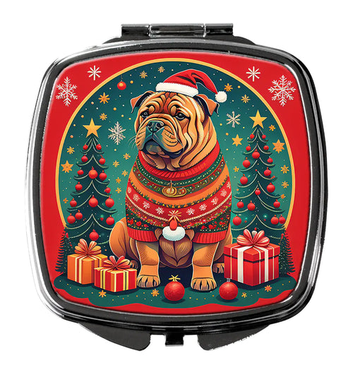 Shar Pei Christmas Compact Mirror
