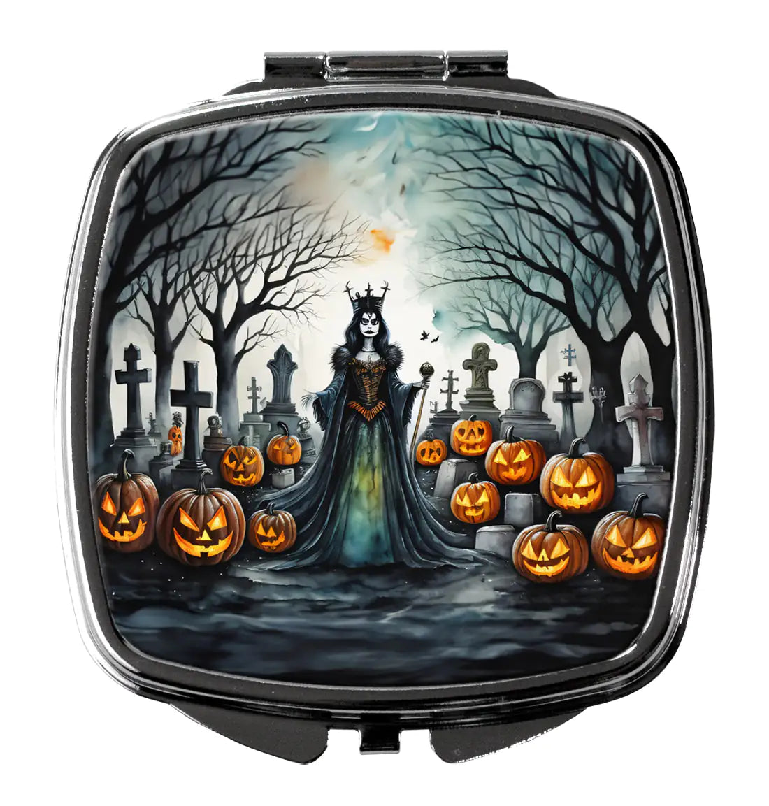 Evil Queen Spooky Halloween Compact Mirror