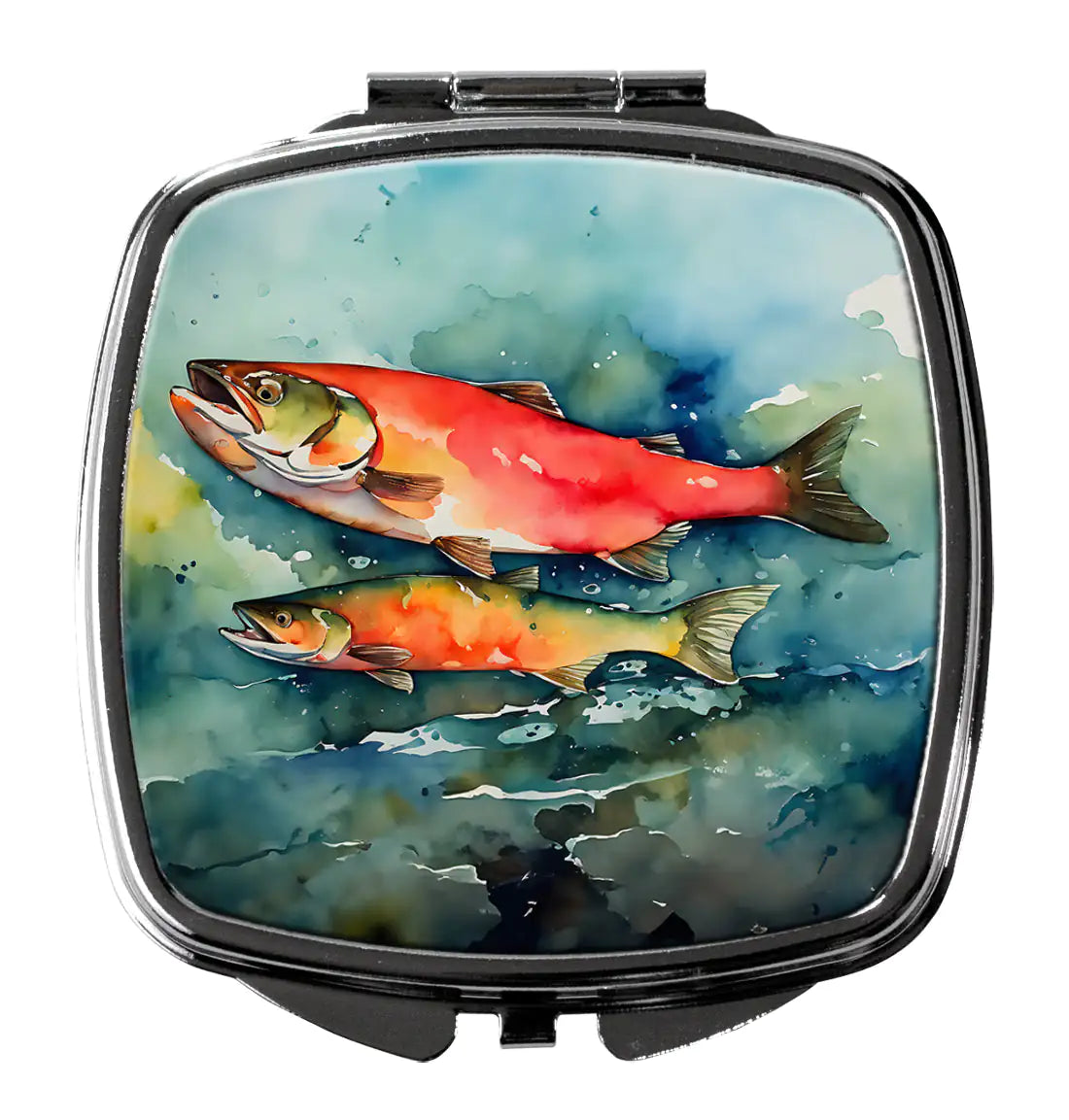 Salmon Compact Mirror