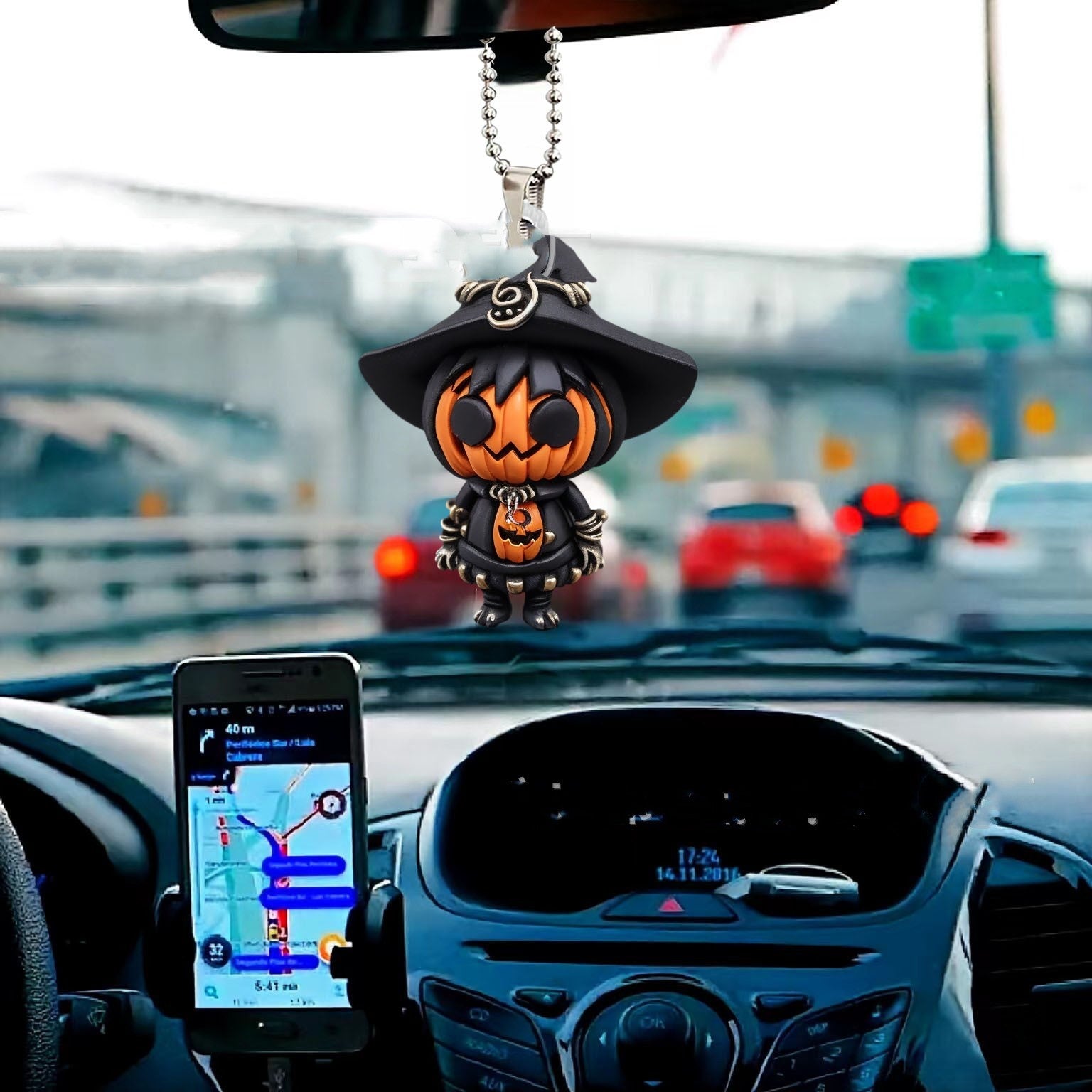 Halloween Pumpkin Dwarf Automobile Hanging Ornament