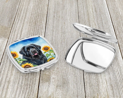 Newfoundland in Sunflowers Compact Mirror
