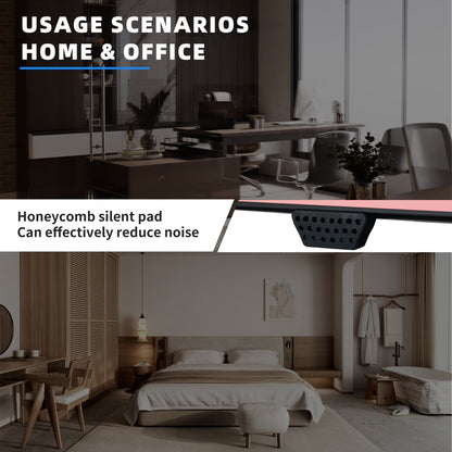 Pink walking pad treadmill deck with honeycomb silent pad design