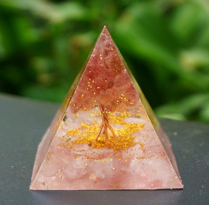 Crystal Ball Chakra Pyramid Epoxy Resin