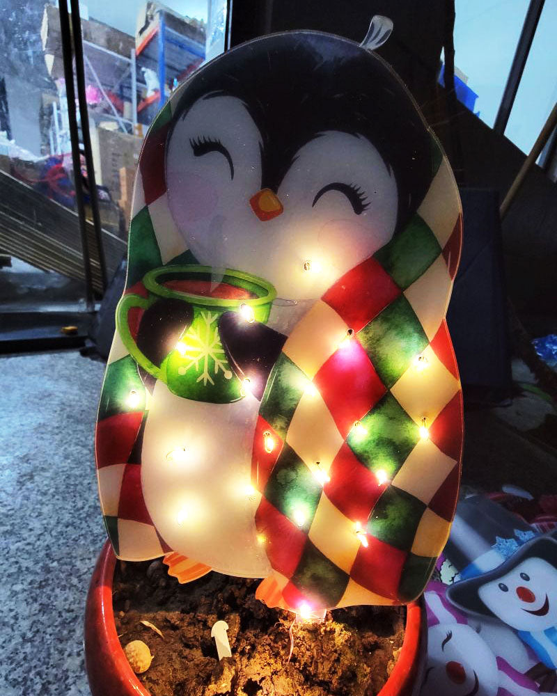 Christmas Scene Decoration With LED Lights