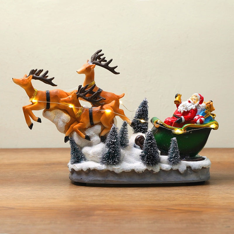 Christmas Gifts Luminous Music Creative Ornaments Elk Pull
