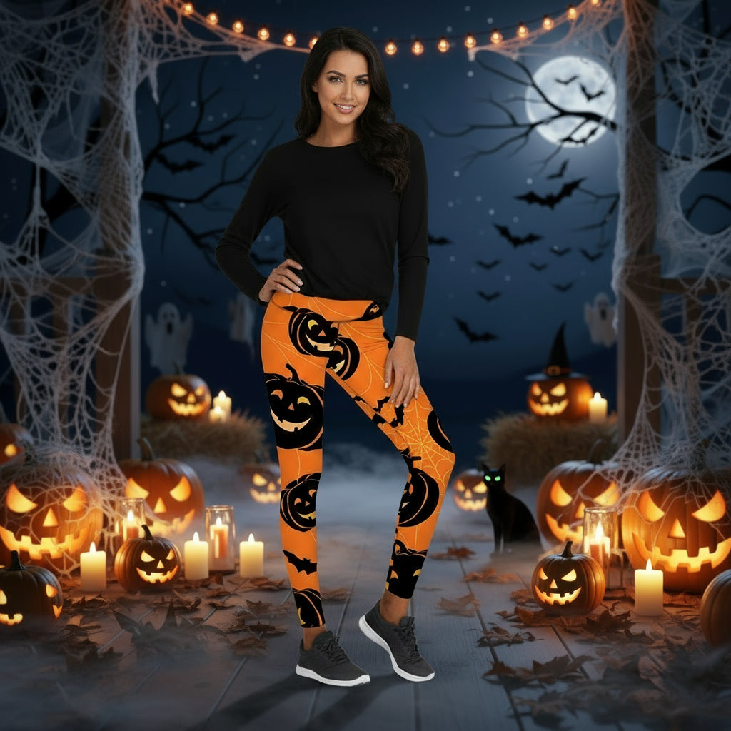 Printed Leggings Halloween Sports Yoga High Stretch Pencil Pants