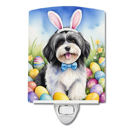 Havanese Easter Egg Hunt Ceramic Night Light