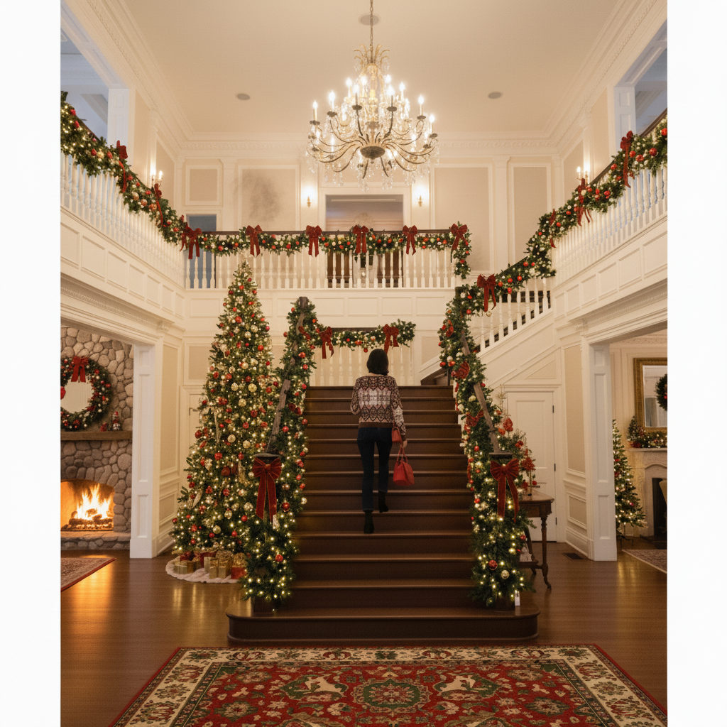 Christmas Pullover Round Neck Snowflake Sweaters Women's Clothing