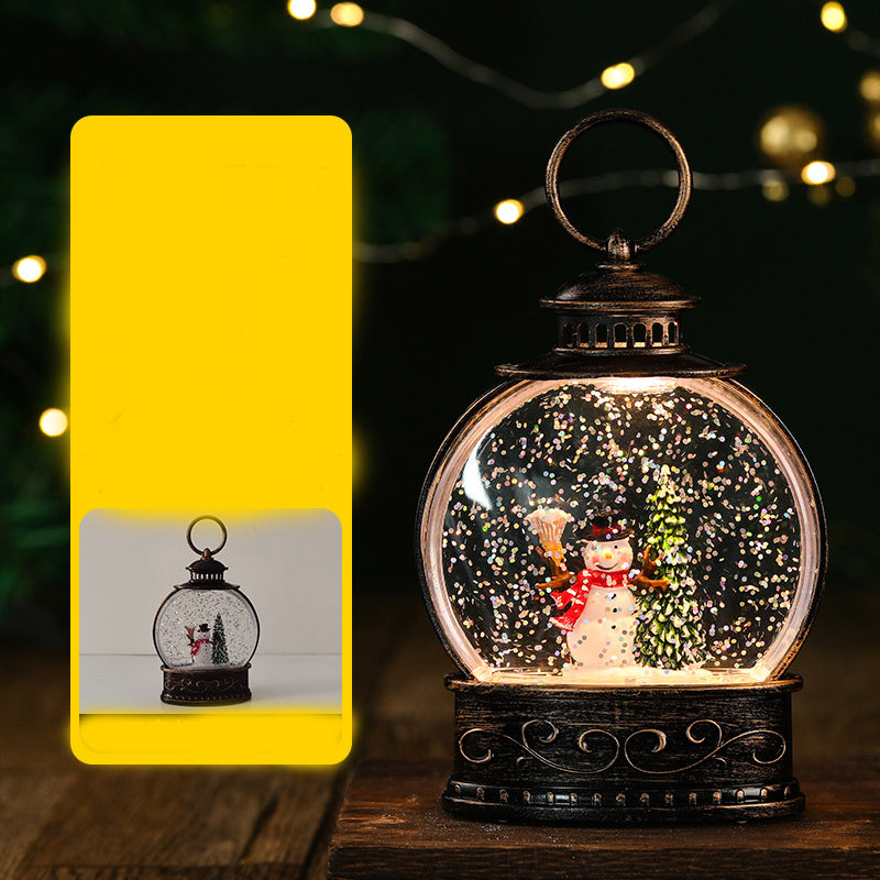 Christmas Decoration Water Injection Small Wind Lantern Ornaments