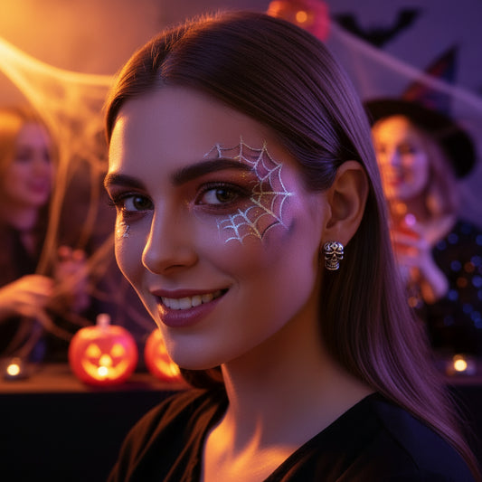 Skull Ghost Head Stud Earrings