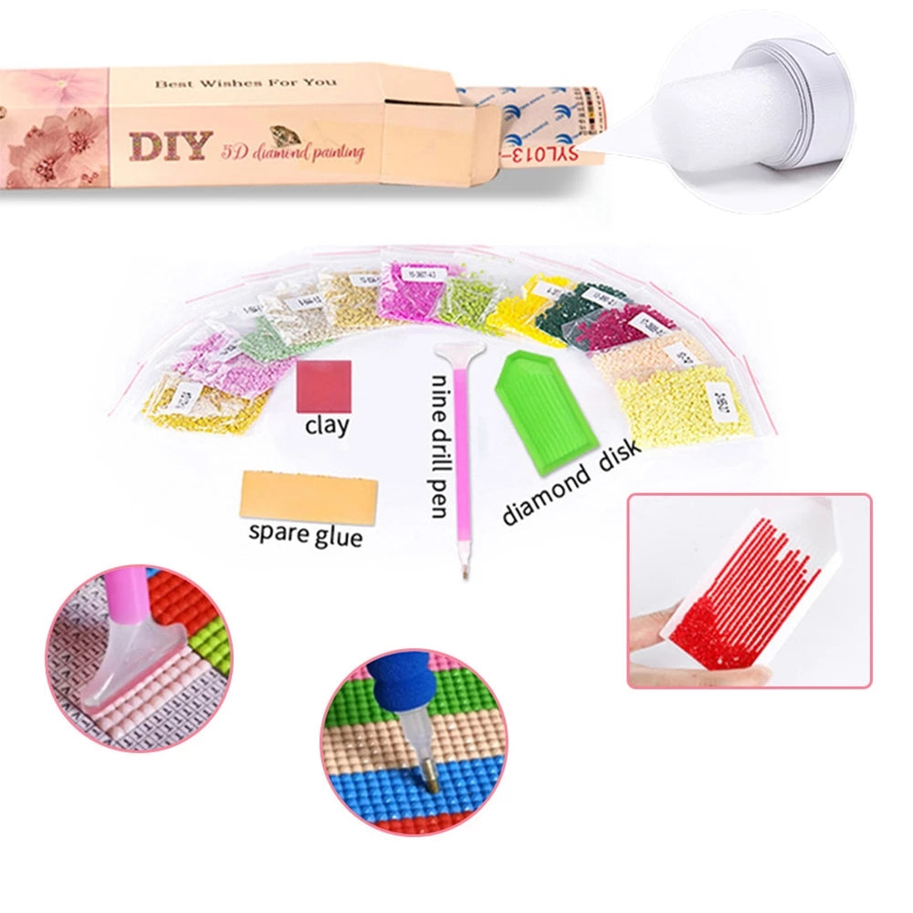 5D Animal Diamond  Horse Painting