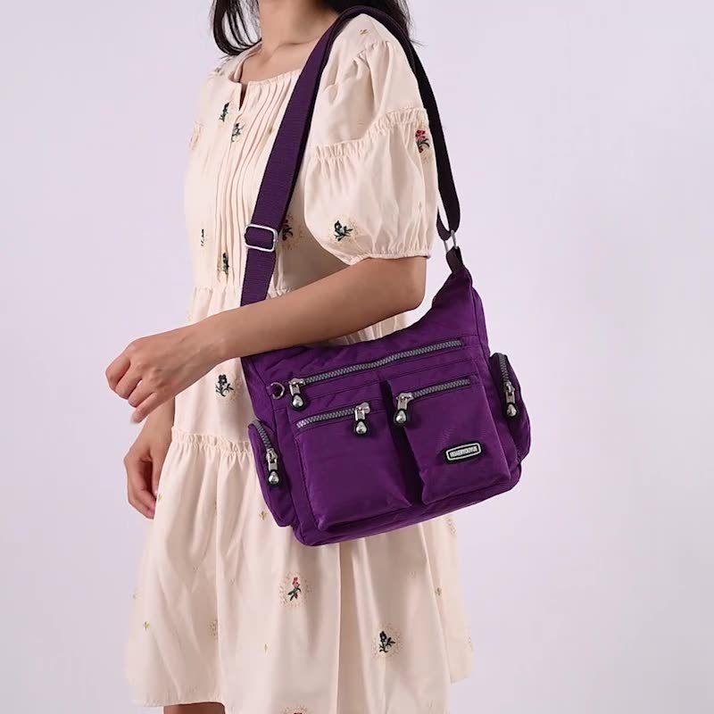 Women Shoulder Multiple Pockets Waterproof Crossbody Bags