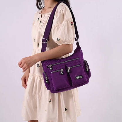 Women Shoulder Multiple Pockets Waterproof Crossbody Bags